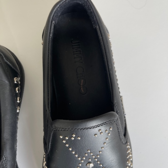 Jimmy Choo Grove Black Leather Slip-On Loafer Sneakers main image 6